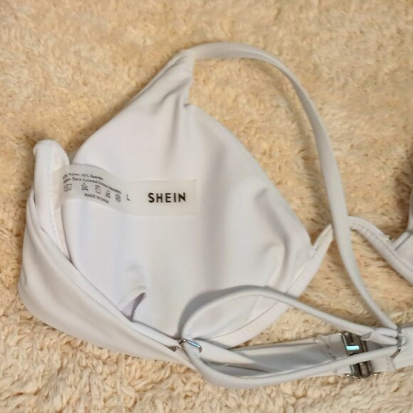 NWOT~ SHEIN 2 Piece Bikini Set Underwire Halter Triangle Bra & Hipster Bottoms - Picture 8 of 11